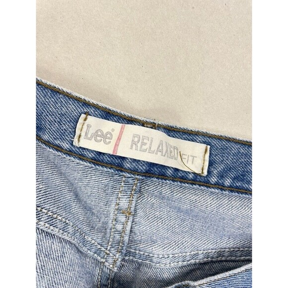 Lee Men's Size 36x30 Blue Relaxed Fit Straight Medium Wash Denim Jeans 2055516 - Picture 11 of 12